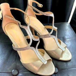 Audrey Brooke Gold Heels